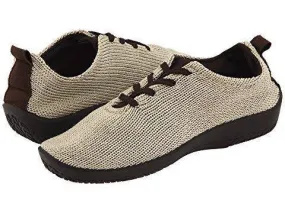 Arcopedico Women's LS Beige Vegan Knit Lace-Up