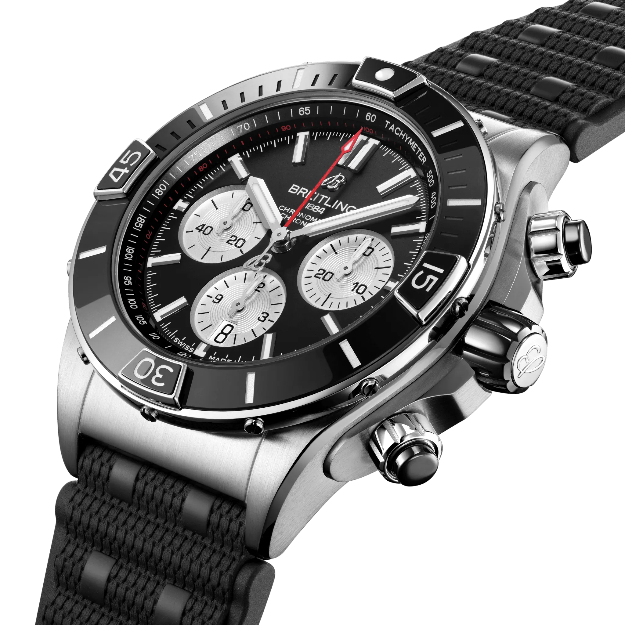 Breitling Super Chronomat B01 Black Dial Men 44mm