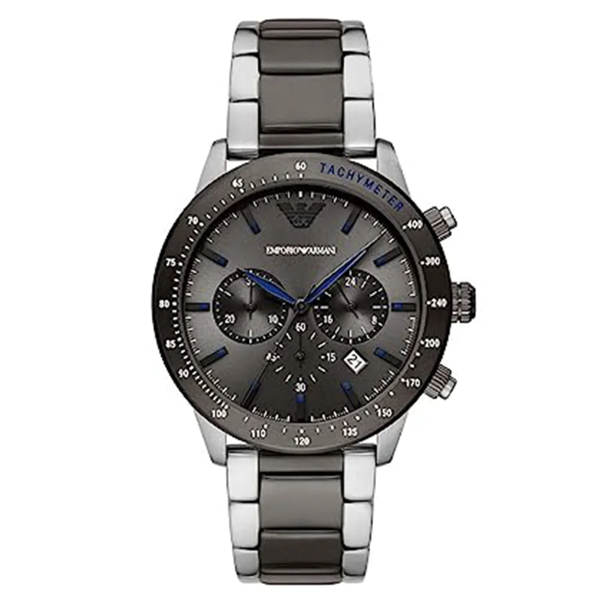 Emporio Armani Mario Grey Dial Men 43mm