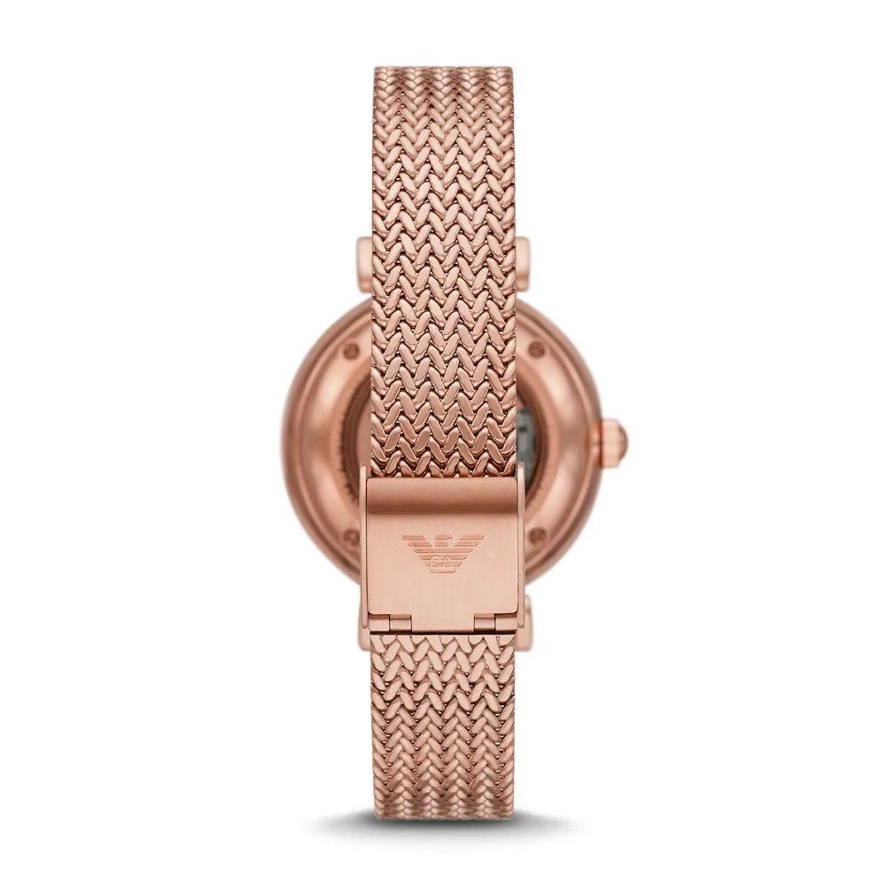 Emporio Armani Meccanico White Dial Women 34mm