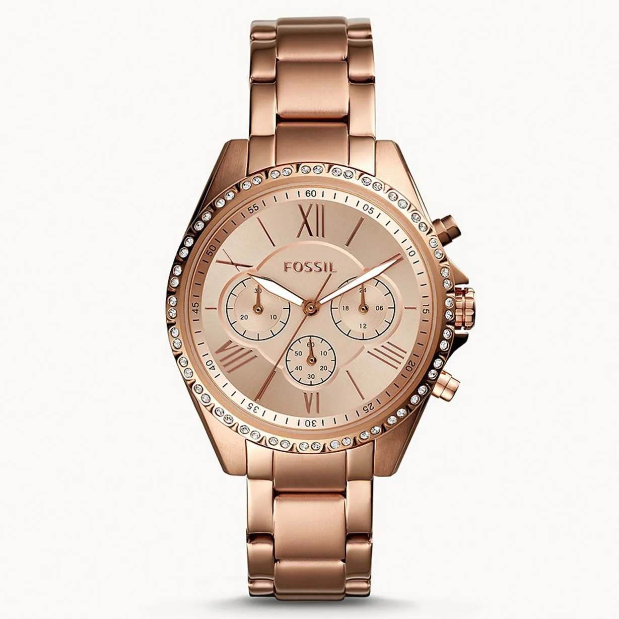 Fossil Modern Courier Rose Gold Dial Men 40mm