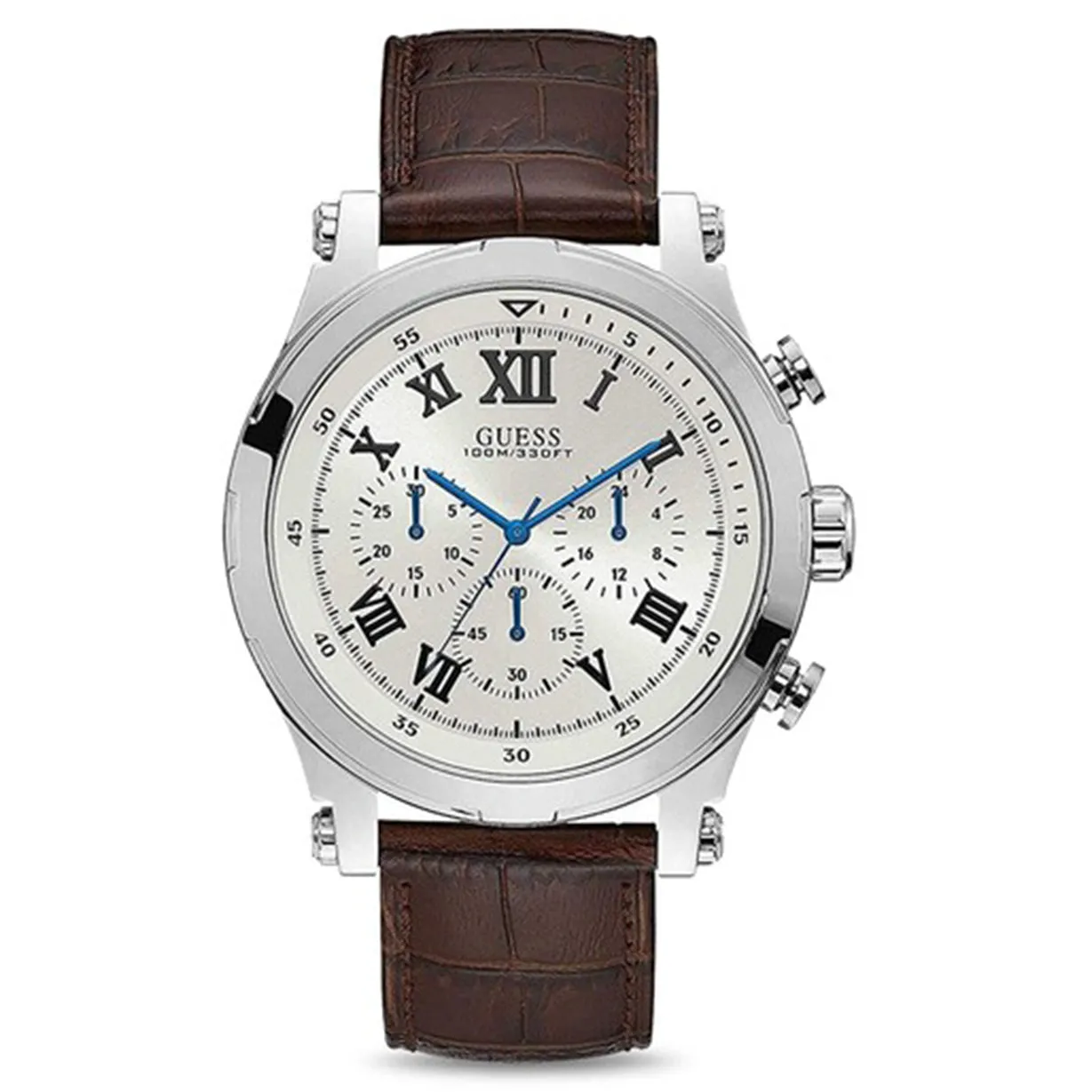 Guess Anchor White Dial Men 46mm