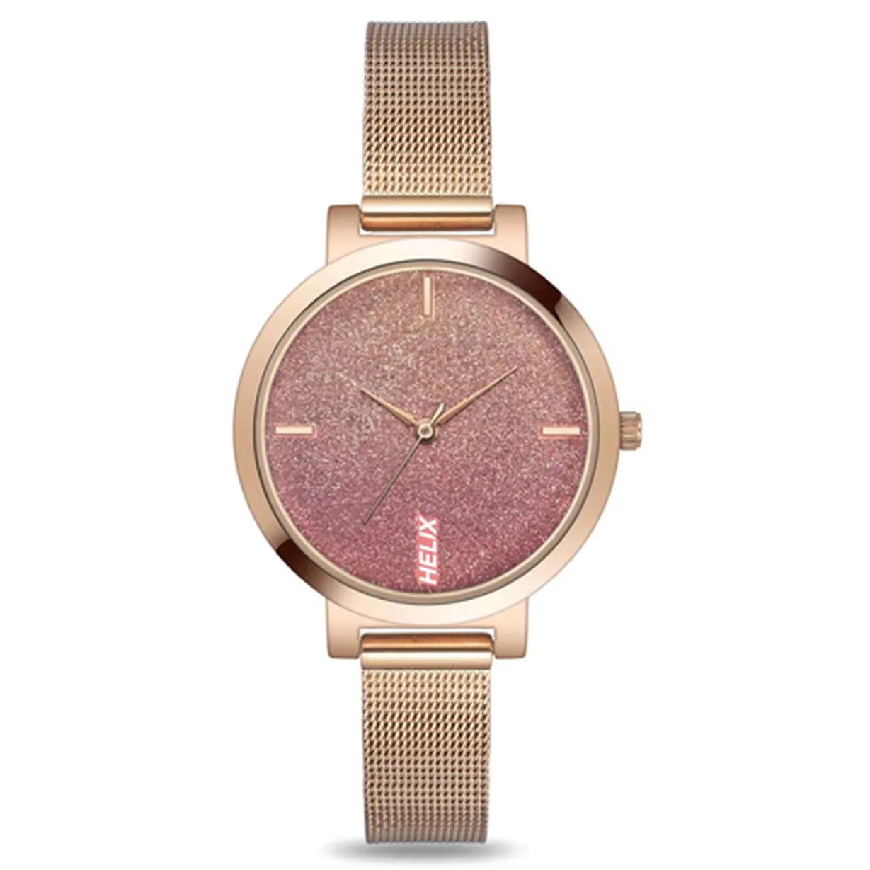 Helix Analog Women Pink Dial