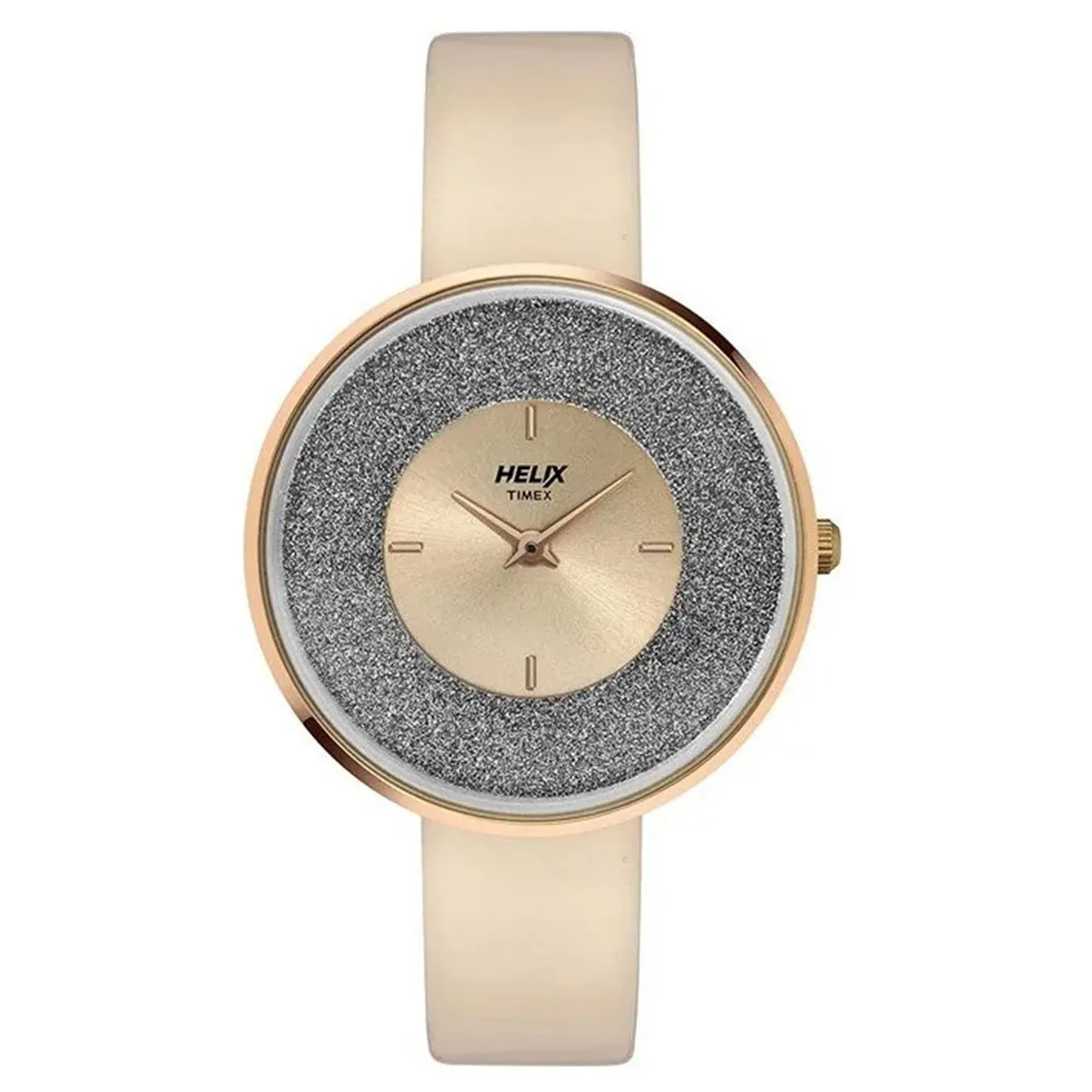Helix Rose Gold Dial Leather