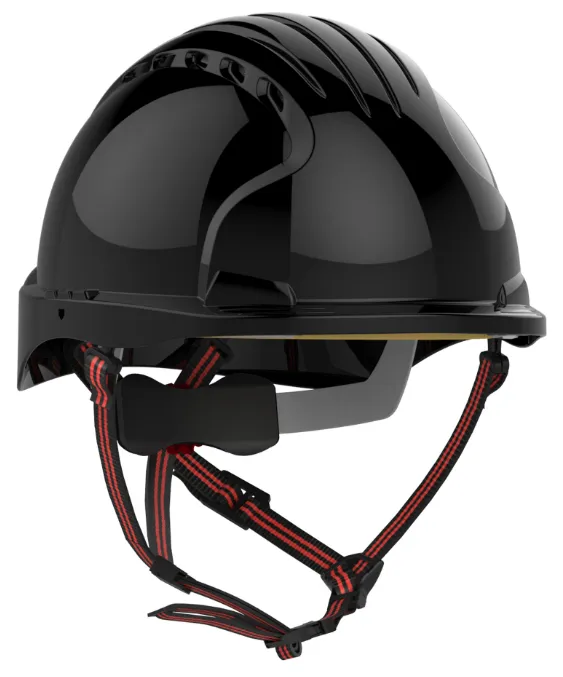 JSP EVO5 Dualswitch Industrial Safety & Climbing Helmet Black - Vented - [JS-AKS270-001-100] - (DISC-R)