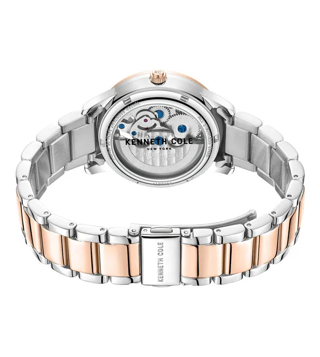 Kenneth Cole Automatic Rose Gold Dial Women 36mm