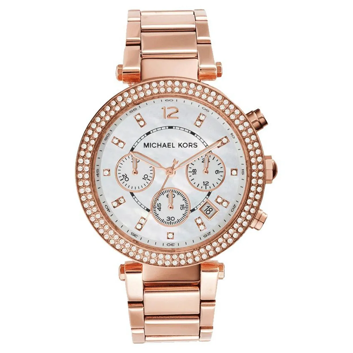 Michael Kors Parker White Dial Women 39mm