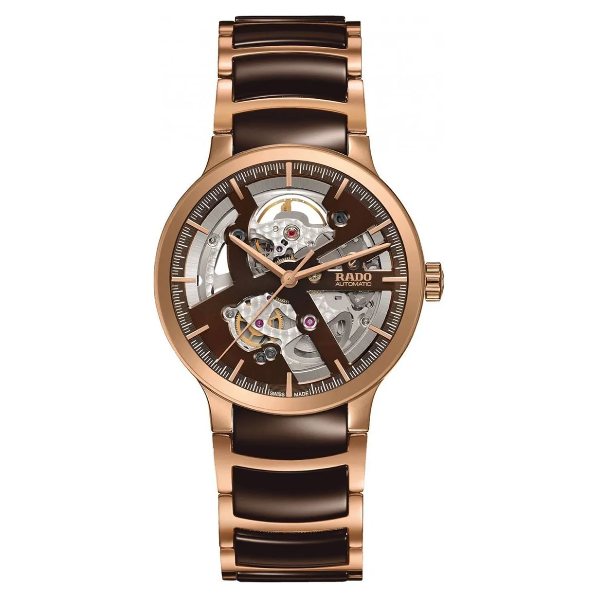 Rado Centrix Brown Dial Unisex 38mm
