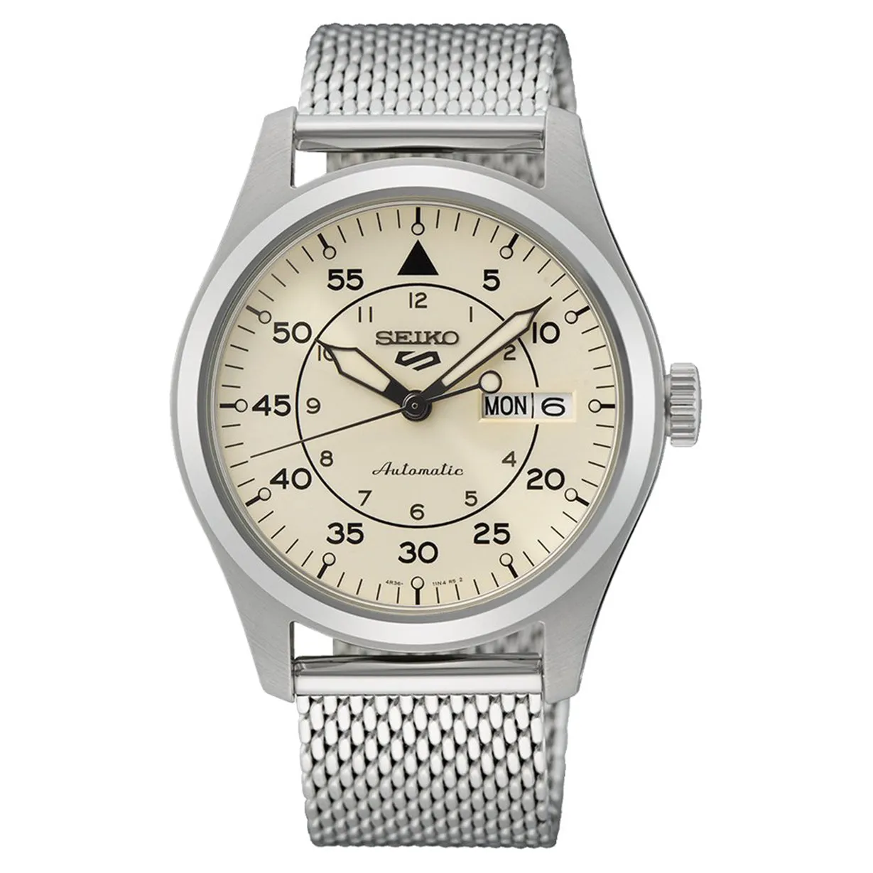 Seiko 5 Sports Beige Dial Men 39.4mm