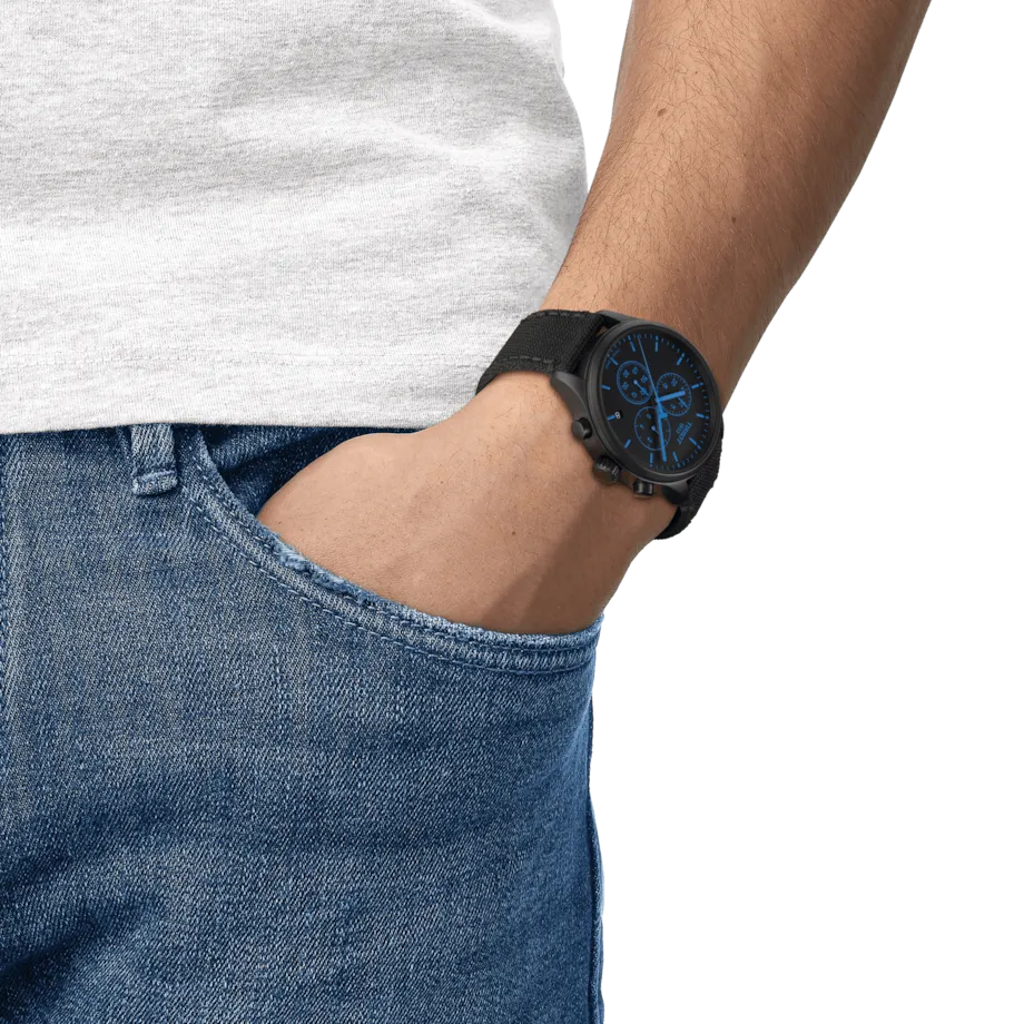 Tissot T-Sport Black Dial Men 45mm